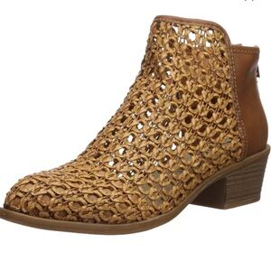 DV by Dolce Vita Woven Brown Ankle Boots